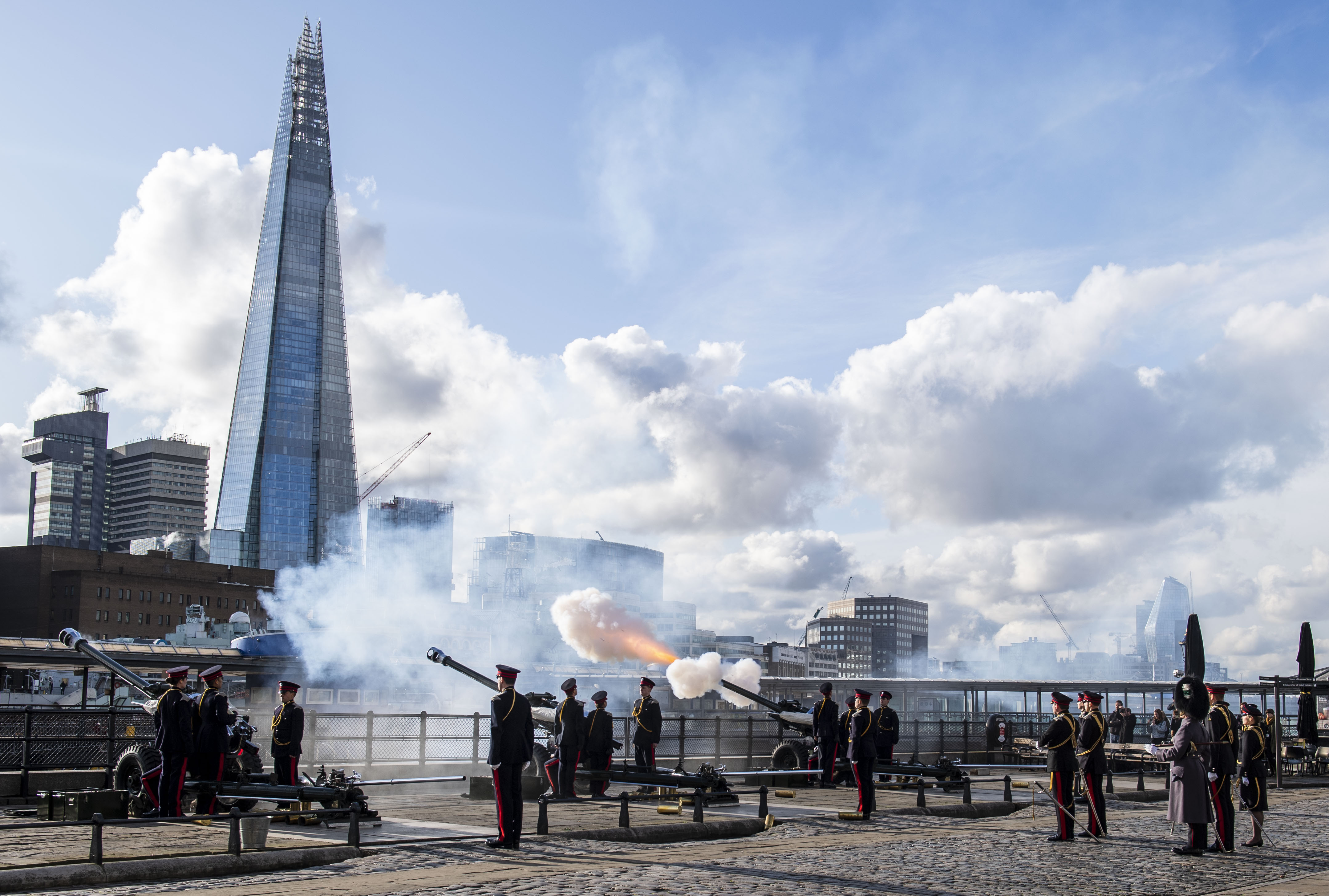 UK Royal Birthday Bells, Flag, Gun Salutes